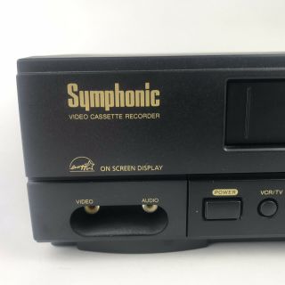 Symphonic VCR SL240C Video Cassette Recorder VHS Player Hi - Fi 2