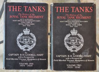 2 Volumes The Tanks History Of The Royal Tank Regiment Liddell Hart 1914 - 1945