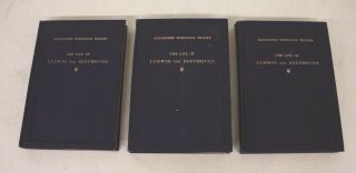 The Life Of Ludwig Van Beethoven 3 - Volume Set Alexander Thayer 3rd Printing 1925