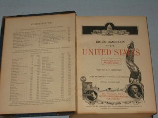 1891 BOOK KING ' S HANDBOOK OF THE UNITED STATES BY MOSES KING 4