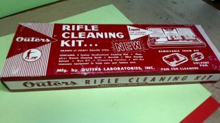 Vintage - Outers Rifle Cleaning Kit - Gunslick No.  477 - - Mfg.  Outers Lab.  30 Cal