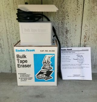 Radio Shack Bulk Tape Eraser 44 - 232 Video Audio Shape