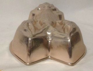 Vintage Lobster 10IN Copper Vintage Jello Cake Mold Tin Lined Kitchen Wall Decor 4