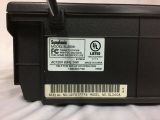 Symphonic SL260A VHS VCR Player Recorder - - No remote 4