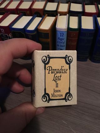 Del Prado Tiny Book Collectible Hardback Paradise Lost Ii John Milton