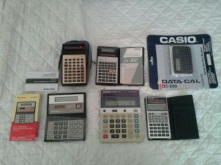 Vintage Calculators Texas Instruments Ti - 30,  Sharp El - 515s,  Casio Fx - 300 More