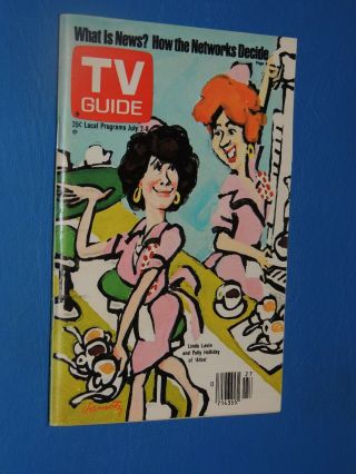 Vintage 1977 Tv Guide Alice No Label Western Washington State Edition