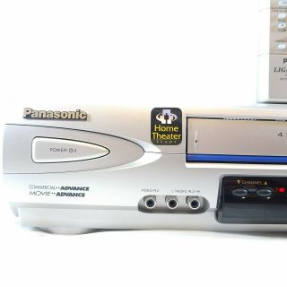 Panasonic Omnivision 4 Head Hi - Fi Stereo Vcr Vhs Recorder W Remote Pv - V4623s