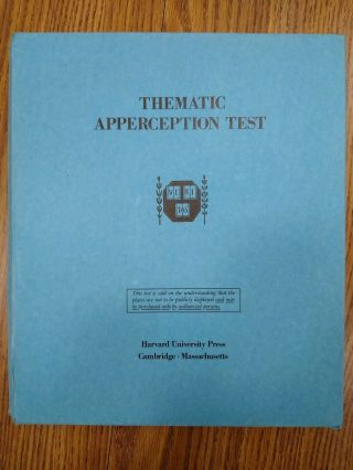 Thematic Apperception Test Harvard University Press 30 Cards In Hard Case
