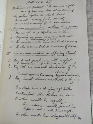 C.  H.  Spurgeon.  His Real Sermon Notes.  1894.  Passmore And Alabaster.  Fac - Si