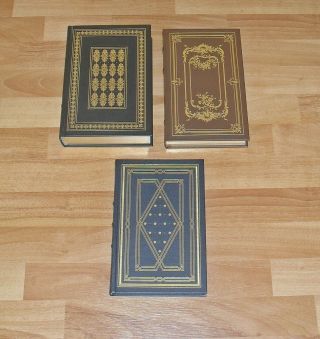 3 Franklin Library Books Decameron Romantic Poets Confessions Of Saint Augustine
