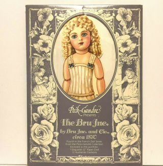 Bru Jne And Cie Paper Doll Ca.  1870 Peck Gandre Vintage 1986