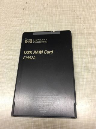 Hewlett Packard 128k Ram Card Model F1002a