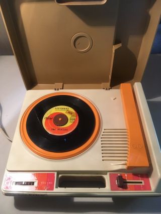 Vtg Fisher Price Turntable Record Player Portable 825 1978 Vintage