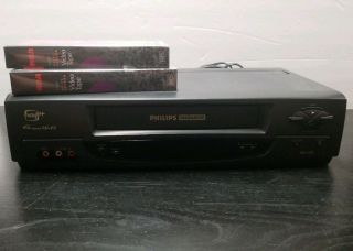 Philips Magnavox Vrz262at22 Hi - Fi 4 Head Vcr Tape Player Recorder