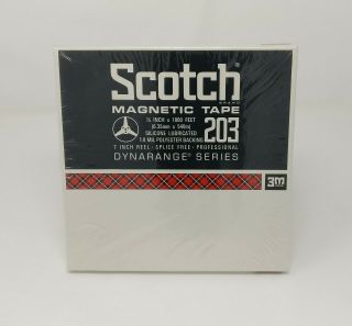 Scotch 3m Magnetic Tape 203 1/4 In X 1800 Ft 1.  0 Mil 7 Inch Reel Nos