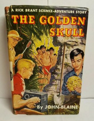 Rick Brant The Golden Skull 10 By John Blaine Hc W/ Dj 1954 -