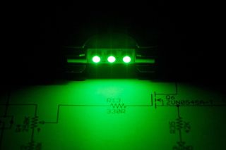 Set Of 4 Pop - In Emerald Green Led Fuse Lamps For Accuphase P - 300 Meters Kensonic