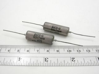 . 047uf 400v K40y - 9 Russian Pio Capacitor Pair -,  Matched To 1 Tolerance