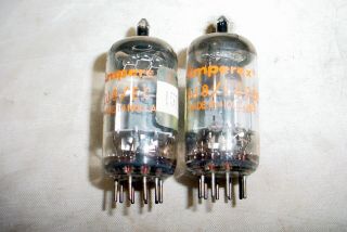 2 Amperex Holland 6DJ8 ECC88 Tubes same date codes 2