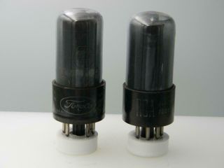 Strong Pair Rca 6v6gt 4100gm & 3800gm Grey Glass Black Plate Serious Tubes H710