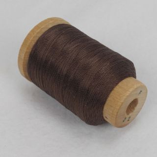 Vtg Belding Corticelli Pure Silk Thread Spool Sz F 140 Yds 22 Brown