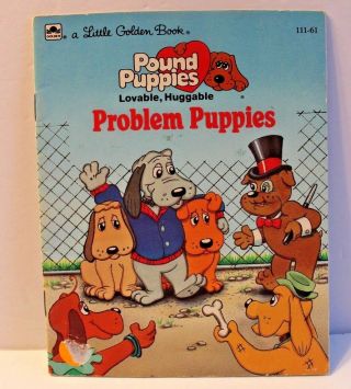 A Little Golden Book Pound Puppies Problem Puppies Vtg 1986 By Justine Korman