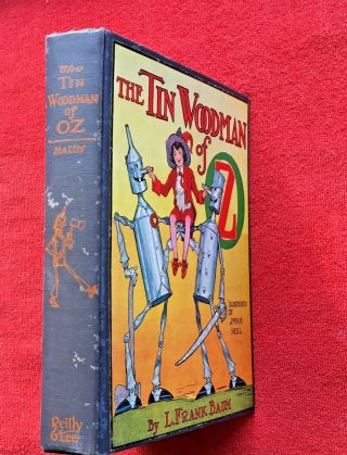 The Tin Woodman Of Oz - L.  Frank Baum - Reprint Edition 1930s? Vg Hb B/w Illus