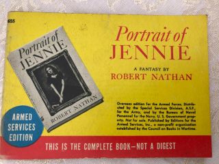 Armed Services Edition Paperback - Portrait Of Jennie 655 By Robert Nathan