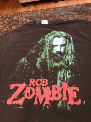 Vintage 2001 Rob Zombie " The Sinister Urge " T - Shirt White Zomibe