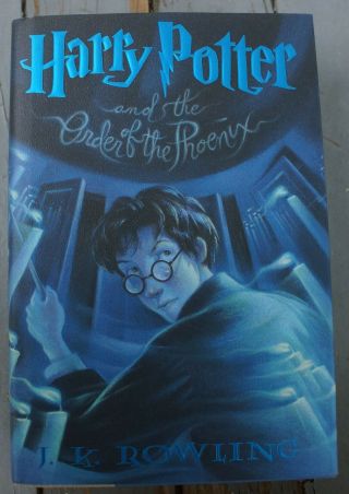 Harry Potter And The Order Of The Phoenix First American Edition Hardcover Book