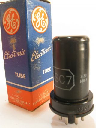 One 1952 Ge 6sc7 Tube - Old Stock /