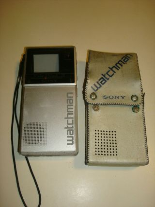 Sony Watchman Fd - 20a Portable Pocket Crt Tv Analog Television