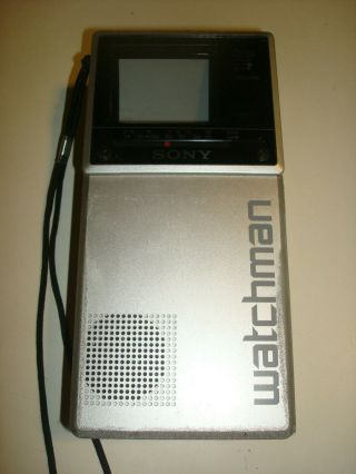 Sony Watchman FD - 20A Portable Pocket CRT TV Analog Television 2