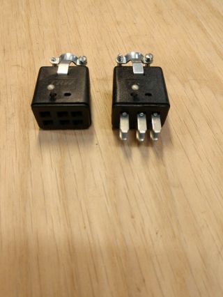 Trw Cinch Jones P306cct,  S306cct Male Female 6 Pin Inline Plug Socket Trw Molex
