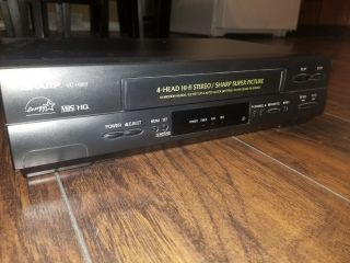 Sharp Vhs Vcr Player Recorder Video Cassette Tape Hi Fi Stereo Vc - H960