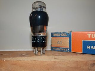 Tung Sol Type 41 Nos/nib Vacuum Tube And Guaranteed