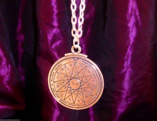 Key Of Solomon Talisman Consecrated Pentacle For Wisdom Occult Magic Magick