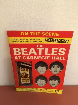 Vintage 1964 Pictorial The Beatles At Carnegie Hall On The Scene Ralph Cosham