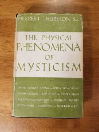 1952 The Physical Phenomena Of Mysticism Herbert Thurston Occult Book