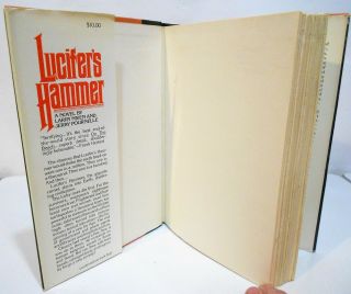 LUCIFER ' S HAMMER by LARRY NIVEN and JERRY POURNELLE HCDJ FIRST ED / FIRST PRINT 3