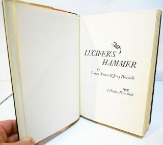 LUCIFER ' S HAMMER by LARRY NIVEN and JERRY POURNELLE HCDJ FIRST ED / FIRST PRINT 4