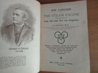 Old CATECHISM OF STEAM ENGINE Book MECHANIC LOCOMOTIVE FIRE PUMP TRAIN MACHINERY 2