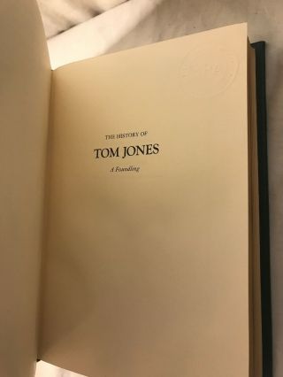 Tom Jones By Henry Fielding Franklin Library 100 Greatest All Time Gold Leather 4