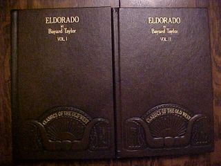 1983 Books,  Eldorado Vol I & Vol Ii By Bayard Taylor Classics Of The Old West
