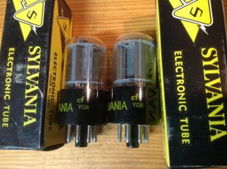Nos Nib Matched Pair Ge (packed By Sylvania) 6dn7 Usa Made Tubes - Same Date Cod