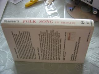 THE OBSERVER BOOK OF FOLK SONG IN BRITAIN by FRED WOODS no 87 V.  G 2