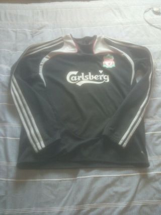 Vintage Liverpool Football Club Long Sleeve Shirt.  Size Xl 44/46