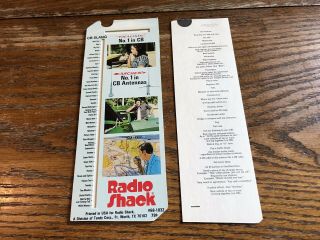 Vintage Radio shack Realistic CB Radio Slide Chart 10 Codes & slang Lingo Guide 3