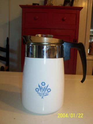 Vintage Corning Ware Blue Cornflower 6 Cup Coffee Pot – Stove Top